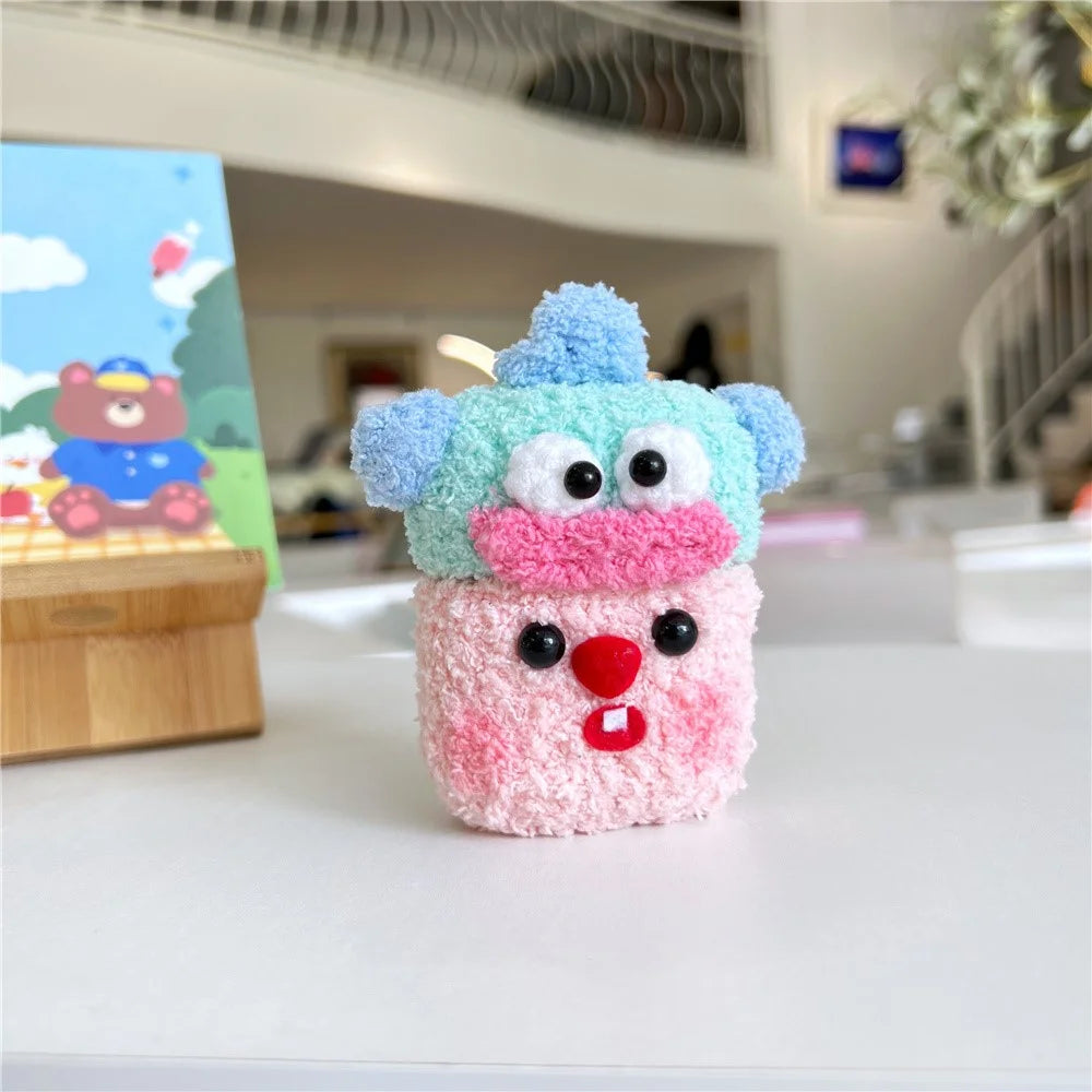 For Apple AirPods with Charging Case (2016) / (2019) / AirPods with Wireless Charging Case (2019) Cover Fluff+TPU Case - 2