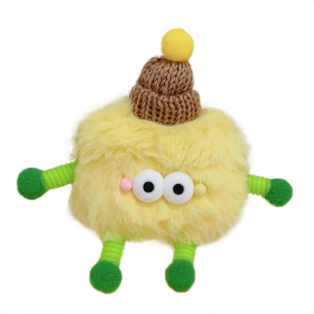 For AirPods Pro 2 / Pro Plush Fluffy Warm Case 3D Cartoon Spring Man Earphone Cover - 1