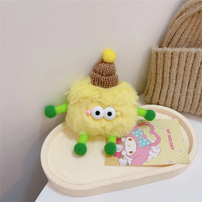 For AirPods Pro 2 / Pro Plush Fluffy Warm Case 3D Cartoon Spring Man Earphone Cover - 2