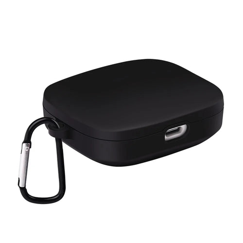 Anti-Scratch Sleeve for Xiaomi Redmi Buds 5 Bluetooth-compatible Earphone Cover Charging Bin Silicone Case with Buckle - Black - 1