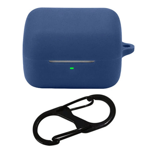 Wireless Earphone Protective Case for Sony INZONE Buds WF-G700N Dustproof Sleeve with Anti-Lost Buckle - Dark Blue - 1