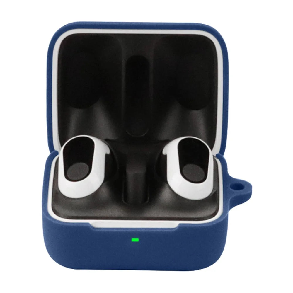 Wireless Earphone Protective Case for Sony INZONE Buds WF-G700N Dustproof Sleeve with Anti-Lost Buckle - Dark Blue - 2