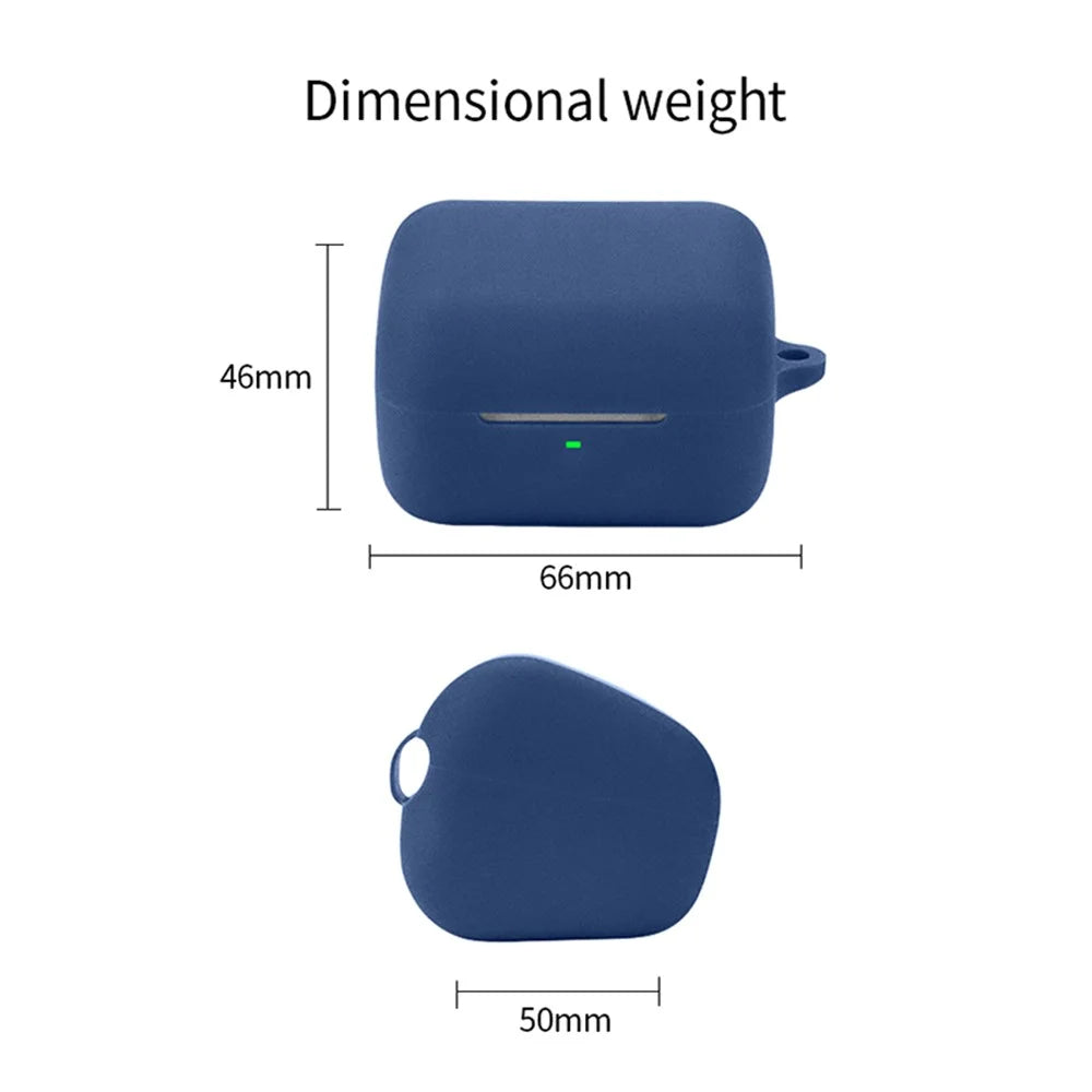 Wireless Earphone Protective Case for Sony INZONE Buds WF-G700N Dustproof Sleeve with Anti-Lost Buckle - Dark Blue - 6
