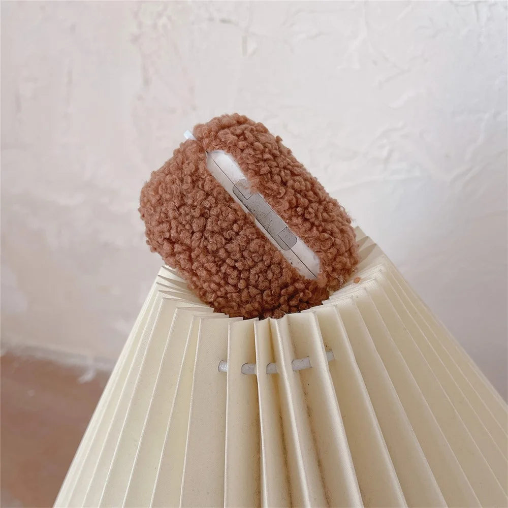 For Apple AirPods Pro 2 Plush Case Bowknot Decor Fluffy Earphone Cover with Ring Buckle - 4