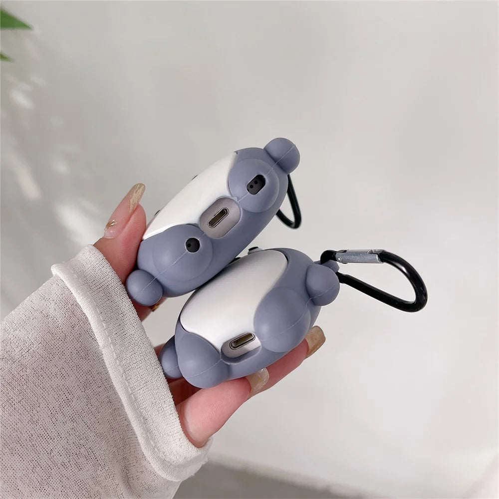 TPU Case for Apple AirPods Pro / Pro 2 Cartoon Fish Earphone Protective Cover with Hanging Buckle - 6