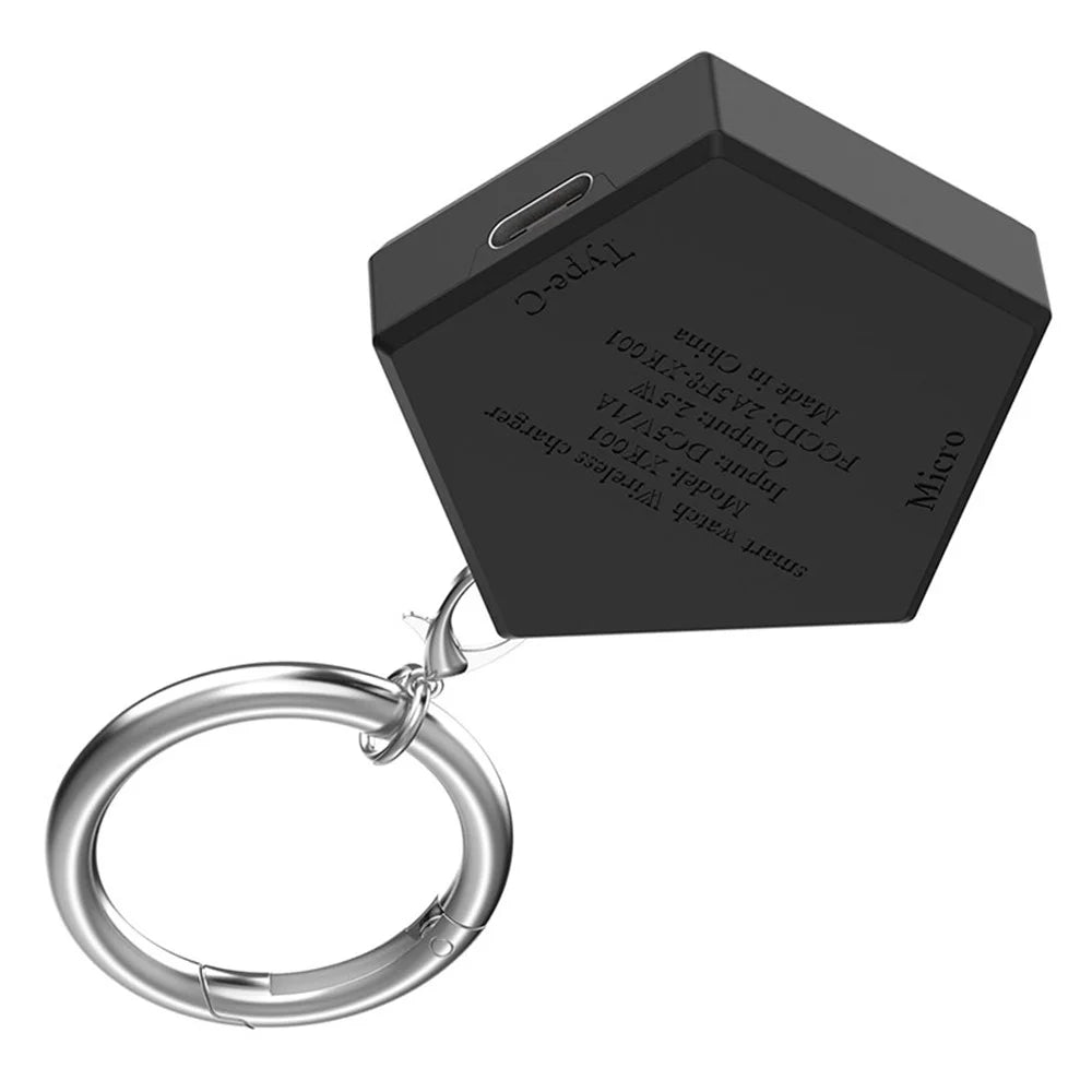 Wireless Charger for Huawei Watch GT 4 / GT 2 Pro / Honor 4 Pro Portable Replacement USB Charging Dock Adapter - Black - 2