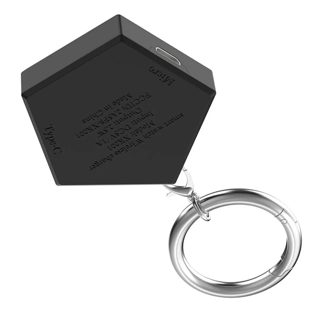 Wireless Charger for Huawei Watch GT 4 / GT 2 Pro / Honor 4 Pro Portable Replacement USB Charging Dock Adapter - Black - 3