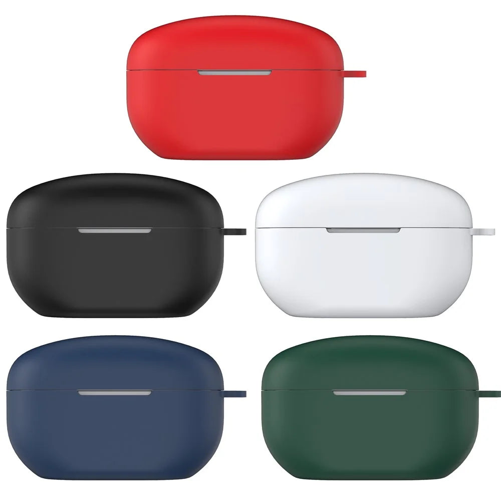 For Sony WF-1000XM5 Silicone Case Earphone Cover Bluetooth-compatible Headset Sleeve with Buckle - Black - 6