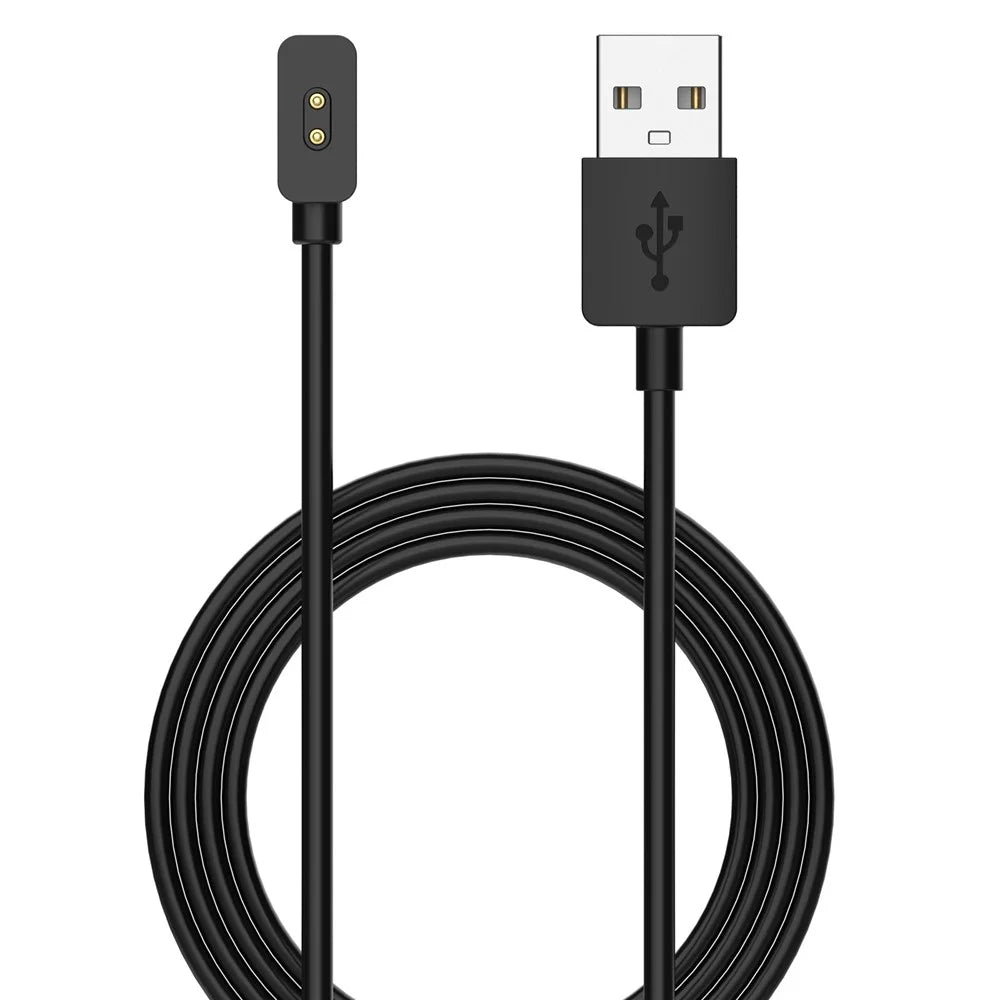 For Xiaomi Smart Band 9 NFC / 9 / 8 Active / 8 Pro / Redmi Band 2 Smart Watch Charger Magnetic USB Charging Cable - 100cm / Black - 7