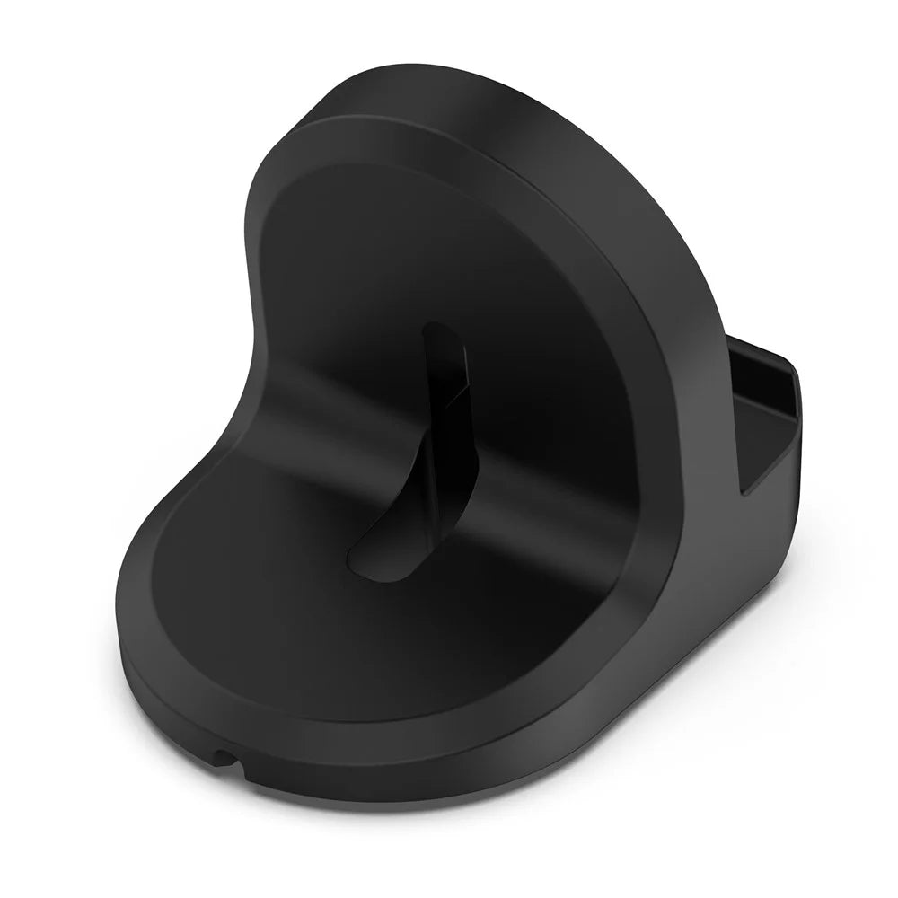 For Google Pixel Watch 2 / Samsung Galaxy Watch 5 Charging Dock Silicone Base Charger Station Holder (Cable Not Included) - Black - 4