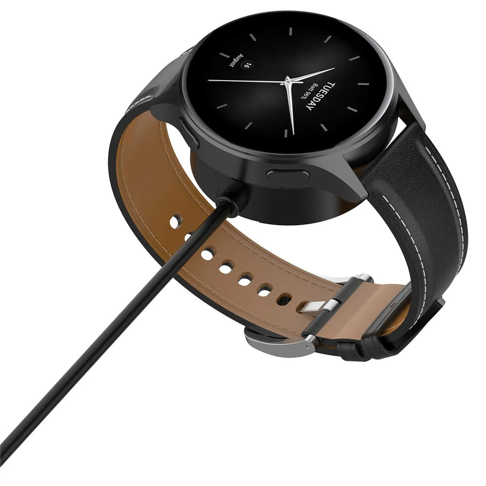 For Xiaomi Watch H1 / Watch 2 Pro / Watch S2 42mm 46mm Charger Dock 1m USB Magnetic Charging Cable Smartwatch Charger - Black - 3