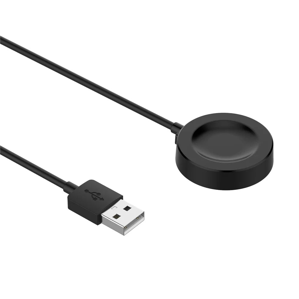 For Huawei Watch GT 4 41mm 46mm / Honor Watch 4 Pro Magnetic Charger Dock 1m USB Cradle Cable - Black - 5