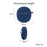 For vivo TWS Air2 Earphone Cover Bluetooth-compatible Headset Sleeve Charging Bin Silicone Case with Buckle - Dark Blue - 6