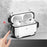 Earphone Case for AirPods Pro 2 PC+TPU Bluetooth-compatible Earbud Cover with Hanging Buckle - White - 3