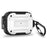 For AirPods Pro 2 Anti-drop PC+TPU Case Bluetooth-compatible Earbud Cover with Hanging Buckle - White - 1