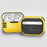 Dustproof Case for AirPods Pro 2 Bluetooth-compatible Earbud Hard PC Cover with Hanging Buckle - Yellow - 2
