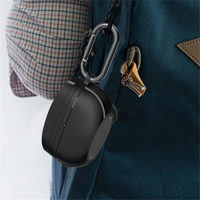 For Sony WF-1000XM5 Bluetooth-compatible Earphone TPU Cover Protective Case with Hanging Buckle - Black - 5