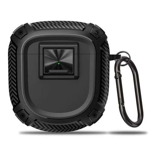 For Bose QuietComfort Ultra / QuietComfort Earbuds II Earphone Protector TPU Cover with Carrying Buckle - Black - 1
