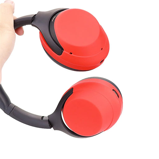 1 Pair For Sony WH-1000XM4 / WH-1000XM3 Headphone Protective Case Earmuff Shell Silicone Cover - Black - 2