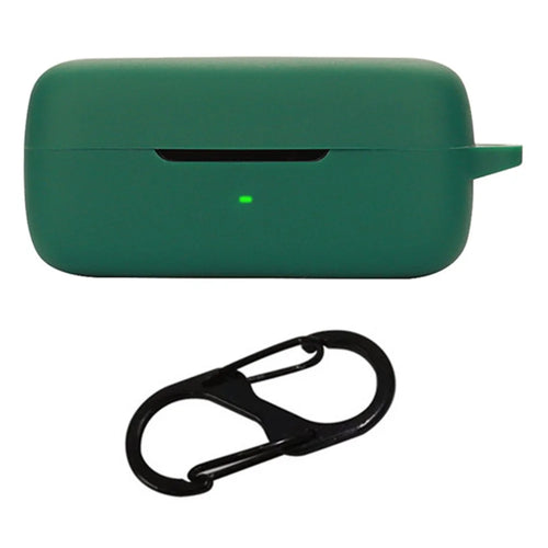 Headset Sleeve for EarFun Free Pro 3 Earphone Cover Silicone Case with Buckle - Blackish Green - 1