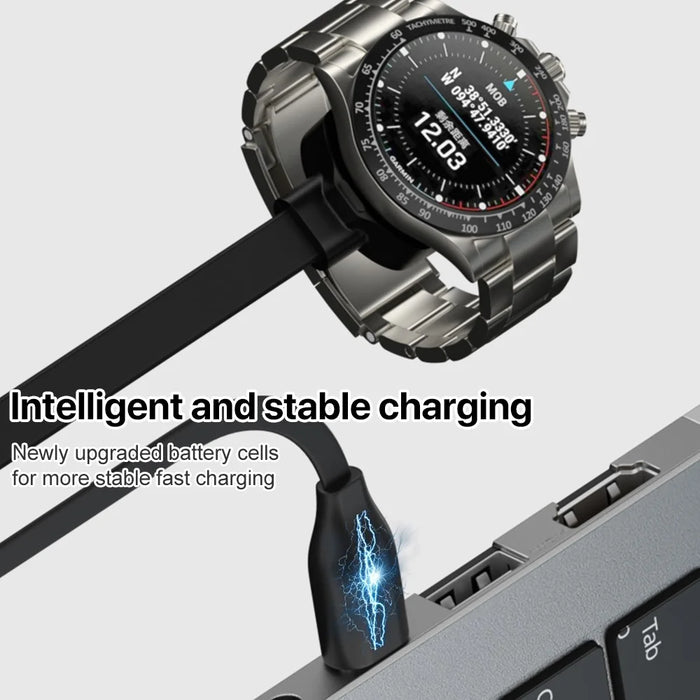 1m Type-C Charging Cable for Garmin MARQ 2 Athlete / Adventurer / Captain Smart Watch Charger Charging Base - 3