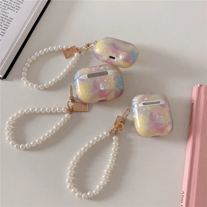 Protective Case for Apple AirPods Pro Charging Case Soft TPU Cover with Pendant Buckle - 6