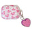 For Apple AirPods Pro Soft TPU Case Wireless Headset Charging Case Cover with Buckle, Heart Decor - 1