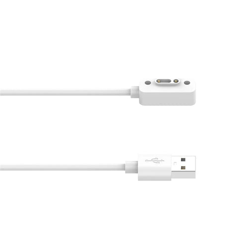 For Xplora X6 Play Kids Smart Watch Charger Cord Magnetic USB Charging Cable, 100cm - White - 1