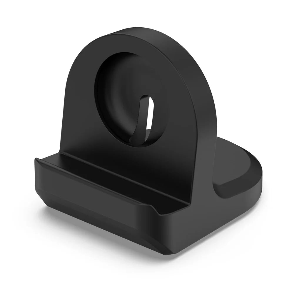 For Google Pixel Watch 2 Silicone Charger Holder with USB Charging Cable Anti-Slip Smart Watch Charger Stand - Black - 4