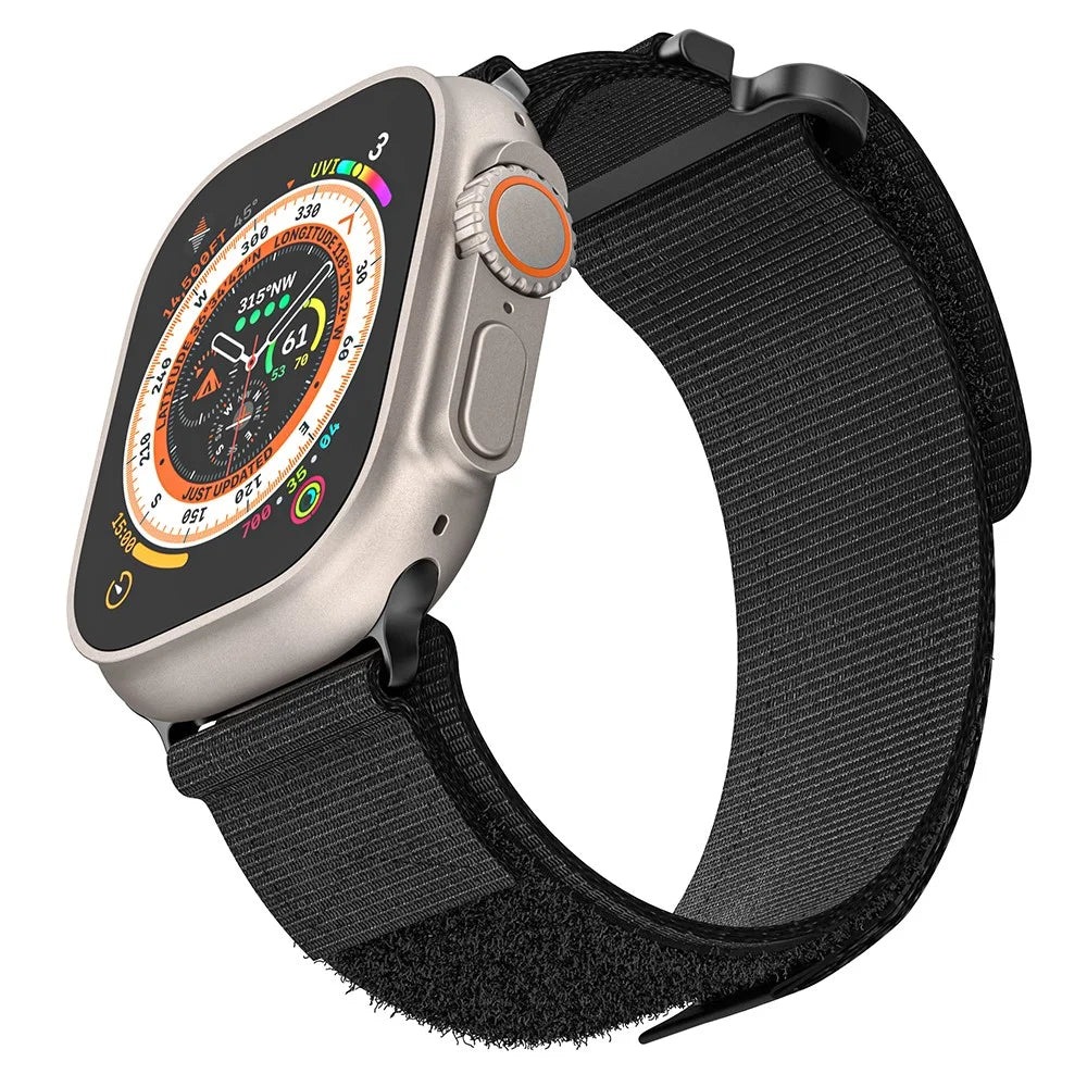 Watch Band for Apple Watch Series 11 10 42mm / 9 8 7 41mm / SE3 SE2 SE 6 5 4 40mm / 3 2 1 38mm Nylon Watch Band Braided Strap - Black - 2