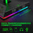 PIWIJOY EB05 RGB Gaming Headset Stand with 2 USB Ports, Headphone Holder with 10 Light Modes for Gamers PC Earphone Accessories - Black - 4