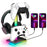 PIIFOXER EB03 RGB Controller Display Stand with Memory Function, Gaming Headset Holder with 2 USB2.0, Type-C Ports - 4