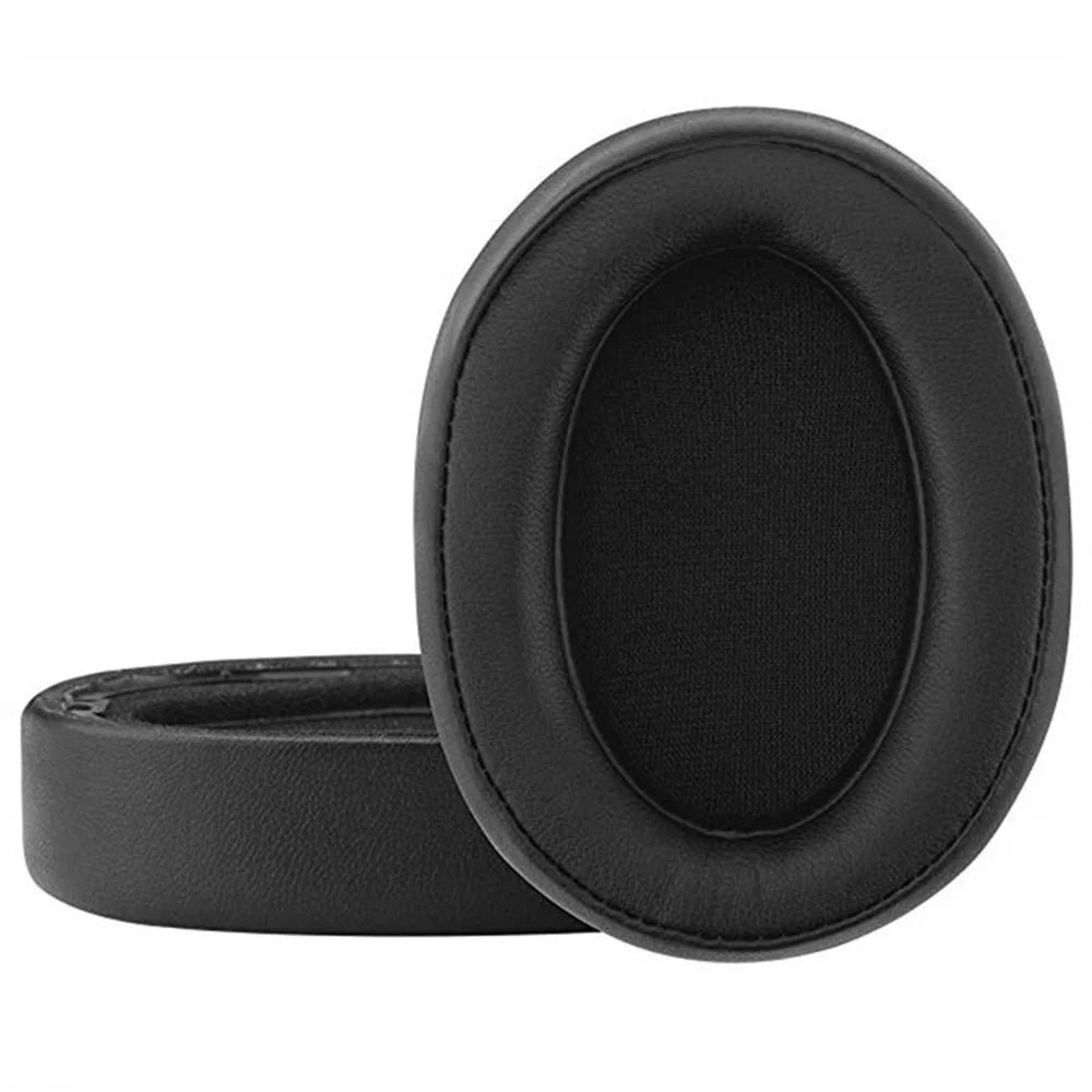 1 Pair For Sony MDR-100ABN / WH-H900N Headphone Protein Leather Ear Pads+Mini Crowbar+Head Beam Sleeve - Black - 3