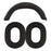 For Sony INZONE H7 Headphone Soft Silicone Head Beam Sleeve + Earpad Covers Set - Black - 1