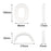 For Sony INZONE H7 Headphone Soft Silicone Head Beam Sleeve + Earpad Covers Set - Black - 5