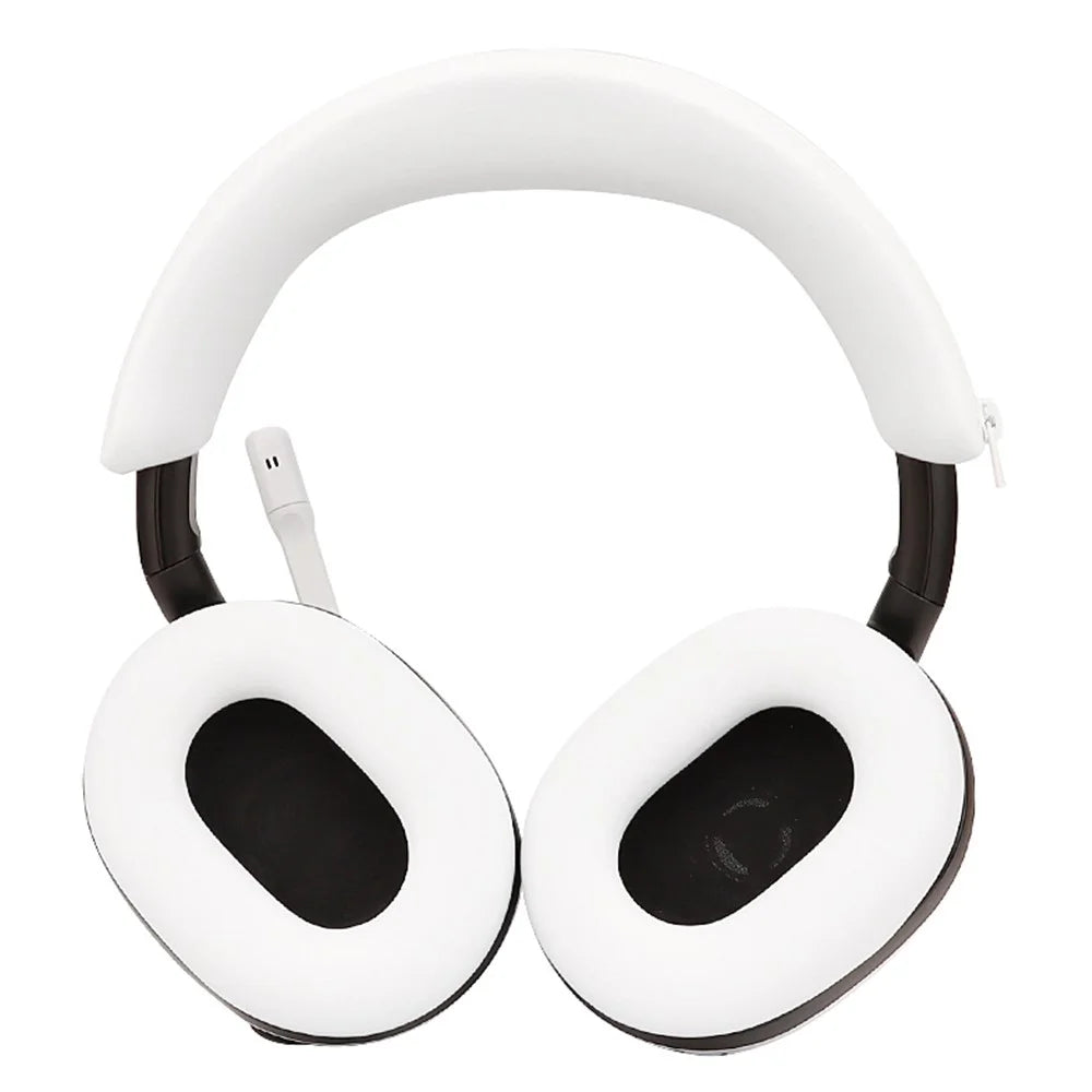 1 Pair For Sony INZONE H7 Silicone Headphone Earpad Case Ear Pad Sleeve - Black - 2