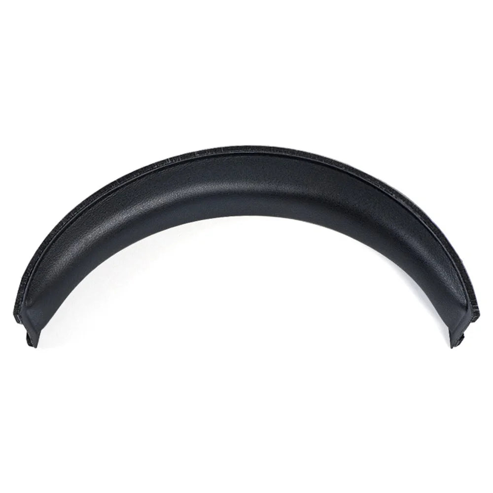 1 Pair Ear Pads for EDIFIER HECATE G2 Protein Leather+Sponge Headset Ear Caps with Head Beam Sleeve - Black - 3