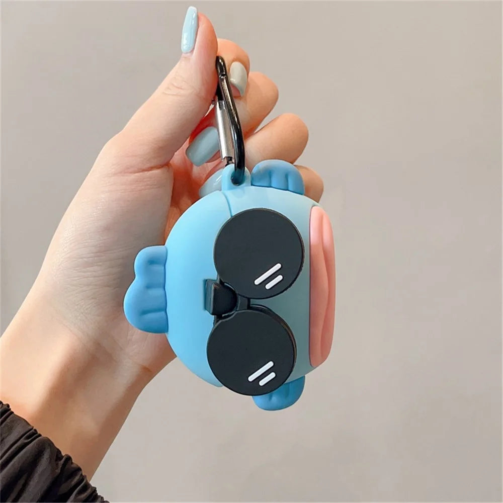 For Apple AirPods 3 Cartoon Clownfish Silicone Cover Anti-drop Earphone Protective Case with Hanging Buckle - 5