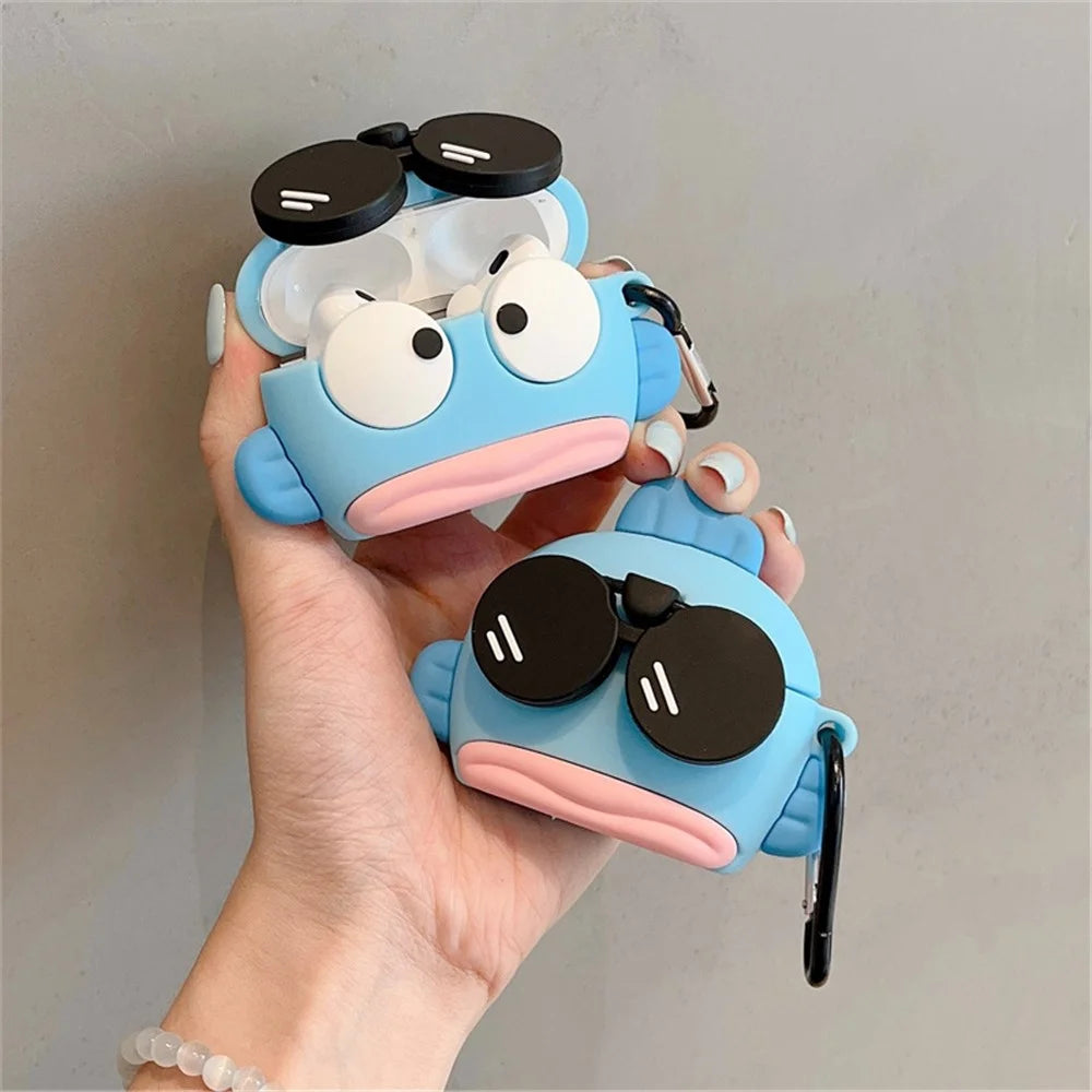For AirPods Pro 2 / AirPods Pro Cartoon Clownfish Cover Anti-drop Silicone Earphone Case with Hanging Buckle - 2