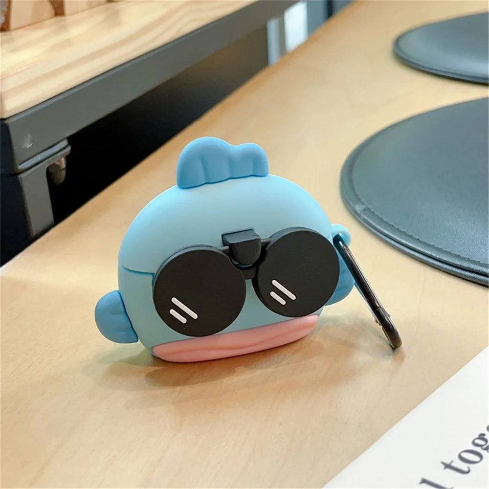 For AirPods Pro 2 / AirPods Pro Cartoon Clownfish Cover Anti-drop Silicone Earphone Case with Hanging Buckle - 5