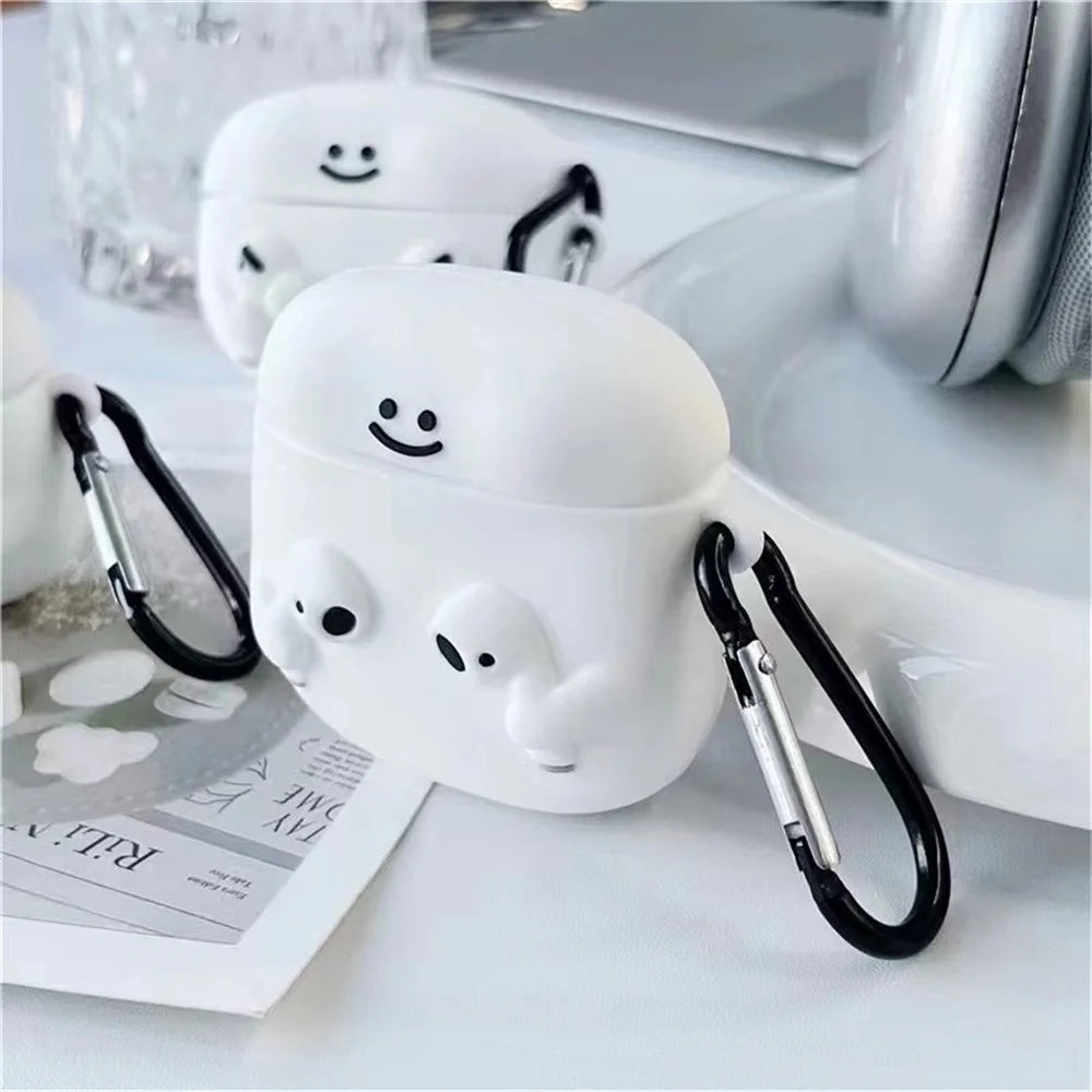 Cartoon Silicone Cover for AirPods with Charging Case (2016)  /  (2019)  /  AirPods with Wireless Charging Case (2019) Anti-drop Case - 4