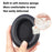 1 Pair For Beats Studio Pro Ear Cushions Protein Leather + Memory Foam Headphone Earpads - Black - 4