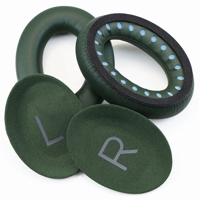 For BOSE QuietComfort 45 Protein Leather Headphone Ear Cushions with Mini Crowbar - Army Green - 4