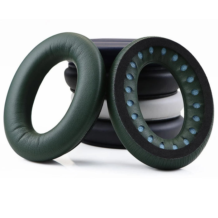 For BOSE QuietComfort 45 Protein Leather Headphone Ear Cushions with Mini Crowbar - Army Green - 5