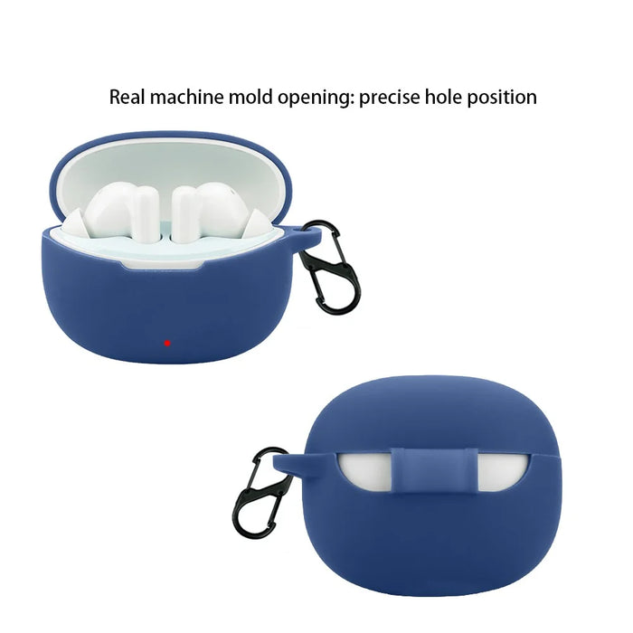 For EDIFIER X5 Pro Silicone Case Bluetooth-compatible Headset Sleeve Cover with Buckle - Dark Blue - 3