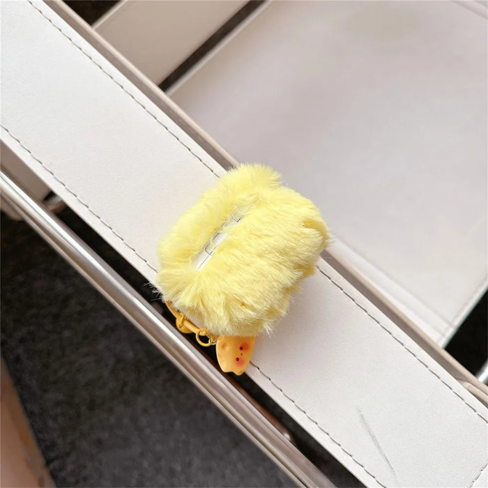 For Apple AirPods 3 Cartoon Cheese Warm Plush Protective Cover Bluetooth-compatible Earphone Anti-drop Case - 4