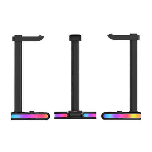 Q7 Headphone Desktop Stand Gaming Headset Holder Display Rack with RGB Light - 1