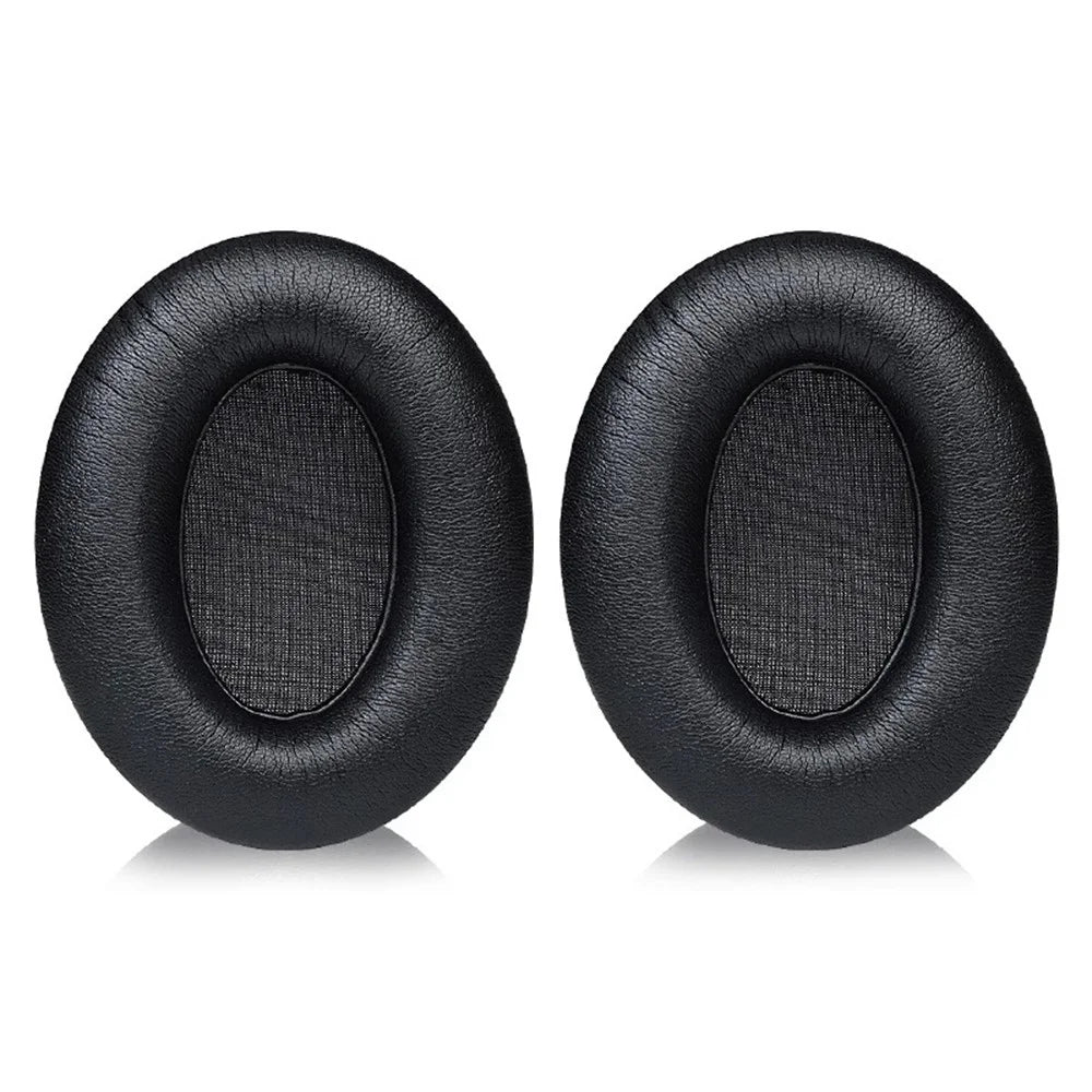 1 Pair For Sennheiser HD200 Pro Headset Ear Pads Protein Leather + Memory Foam Ear Cushions - 1