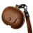 For Huawei FreeClip Wireless Charging Case Leather Cover Anti-drop Protector with Short Strap - Brown - 1