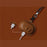 For Huawei FreeClip Wireless Charging Case Leather Cover Anti-drop Protector with Short Strap - Brown - 4
